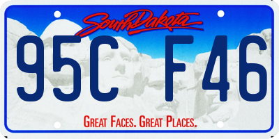 SD license plate 95CF46