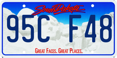 SD license plate 95CF48