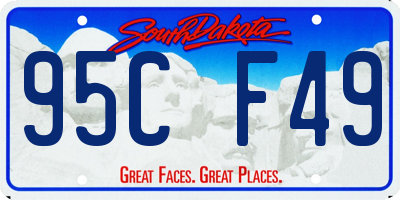 SD license plate 95CF49