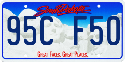 SD license plate 95CF50