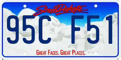 SD license plate 95CF51