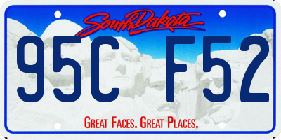SD license plate 95CF52