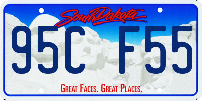 SD license plate 95CF55