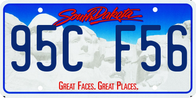 SD license plate 95CF56