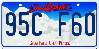 SD license plate 95CF60