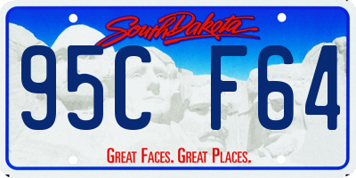 SD license plate 95CF64