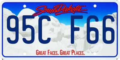 SD license plate 95CF66
