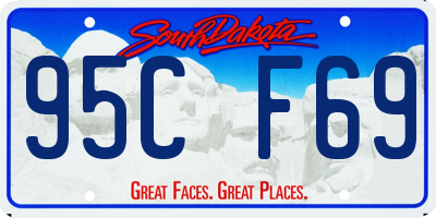 SD license plate 95CF69
