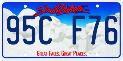 SD license plate 95CF76