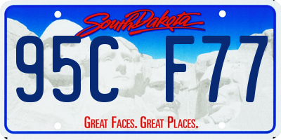SD license plate 95CF77