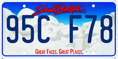 SD license plate 95CF78