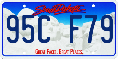 SD license plate 95CF79