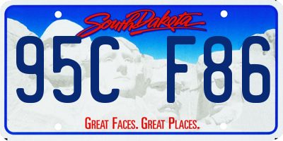 SD license plate 95CF86