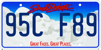 SD license plate 95CF89