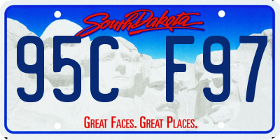 SD license plate 95CF97
