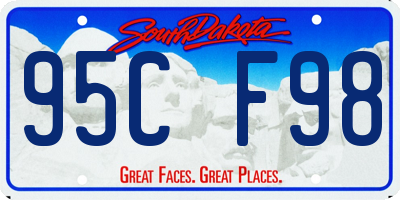 SD license plate 95CF98