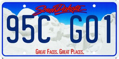 SD license plate 95CG01