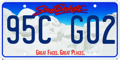 SD license plate 95CG02
