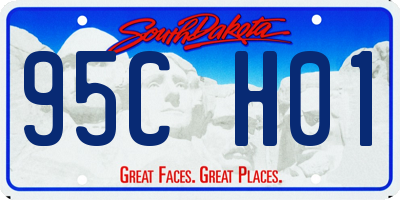 SD license plate 95CH01