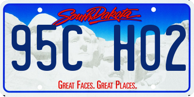 SD license plate 95CH02