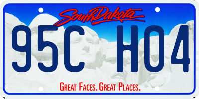 SD license plate 95CH04