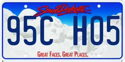SD license plate 95CH05
