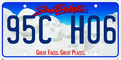 SD license plate 95CH06