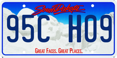 SD license plate 95CH09