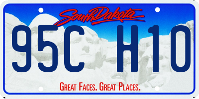 SD license plate 95CH10