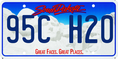 SD license plate 95CH20