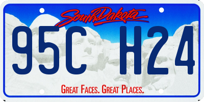 SD license plate 95CH24