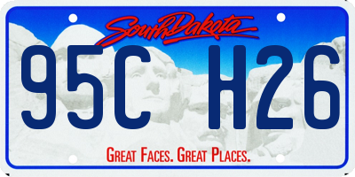 SD license plate 95CH26