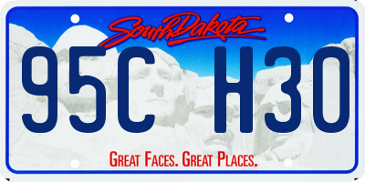 SD license plate 95CH30