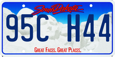 SD license plate 95CH44