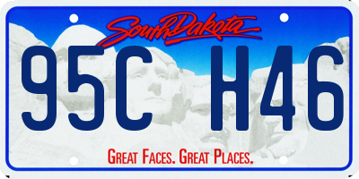 SD license plate 95CH46
