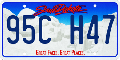 SD license plate 95CH47
