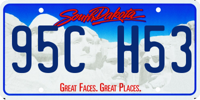 SD license plate 95CH53
