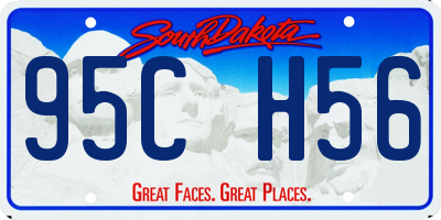 SD license plate 95CH56