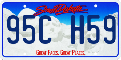 SD license plate 95CH59