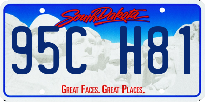 SD license plate 95CH81