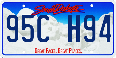 SD license plate 95CH94