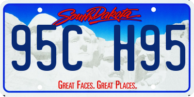 SD license plate 95CH95