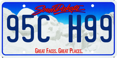 SD license plate 95CH99