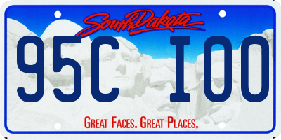 SD license plate 95CI00