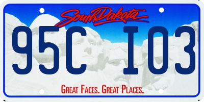 SD license plate 95CI03