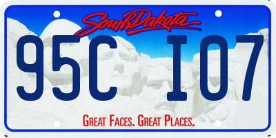 SD license plate 95CI07