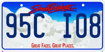 SD license plate 95CI08