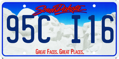SD license plate 95CI16
