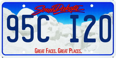 SD license plate 95CI20