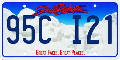 SD license plate 95CI21
